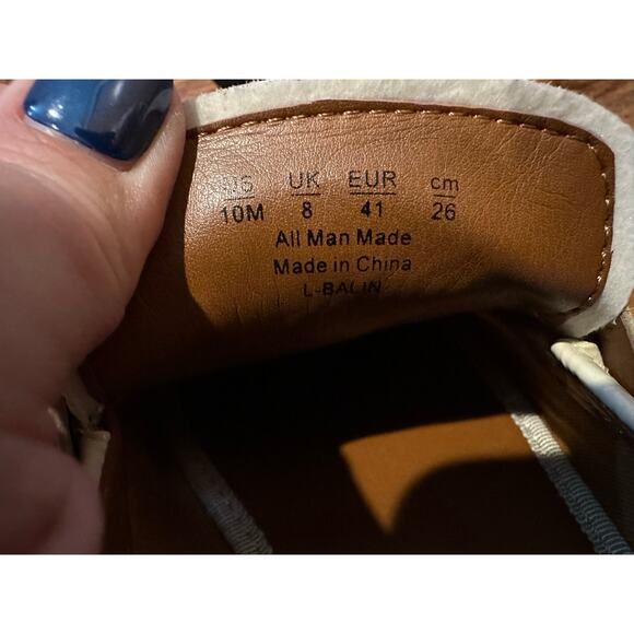 Franco Sarto Women's Balin Faux Leather Lug Sole Loafers Cream Patent Size 10 - Picture 8 of 9